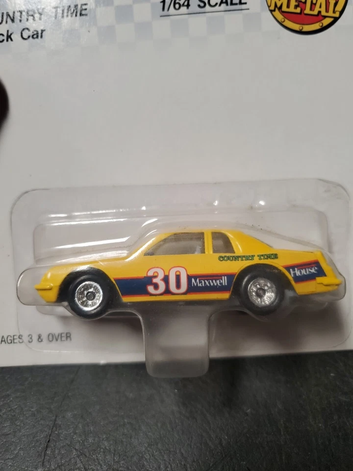 ERTL EDICIÓN LIMITADA 1990 NASCAR METAL FUNDIDO A PRESIÓN NÚMERO 30 COUNTRY TIME AMARILLO Foto 2 de 4