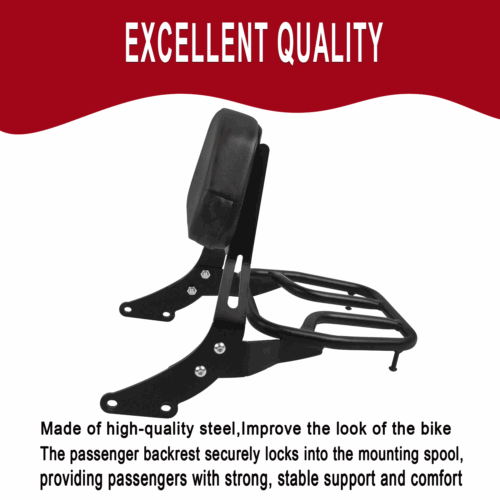 Rear Sissy Bar Passenger Luggage Rack Backrest For Bonneville T100 T120 2017-22 - Picture 5 of 10