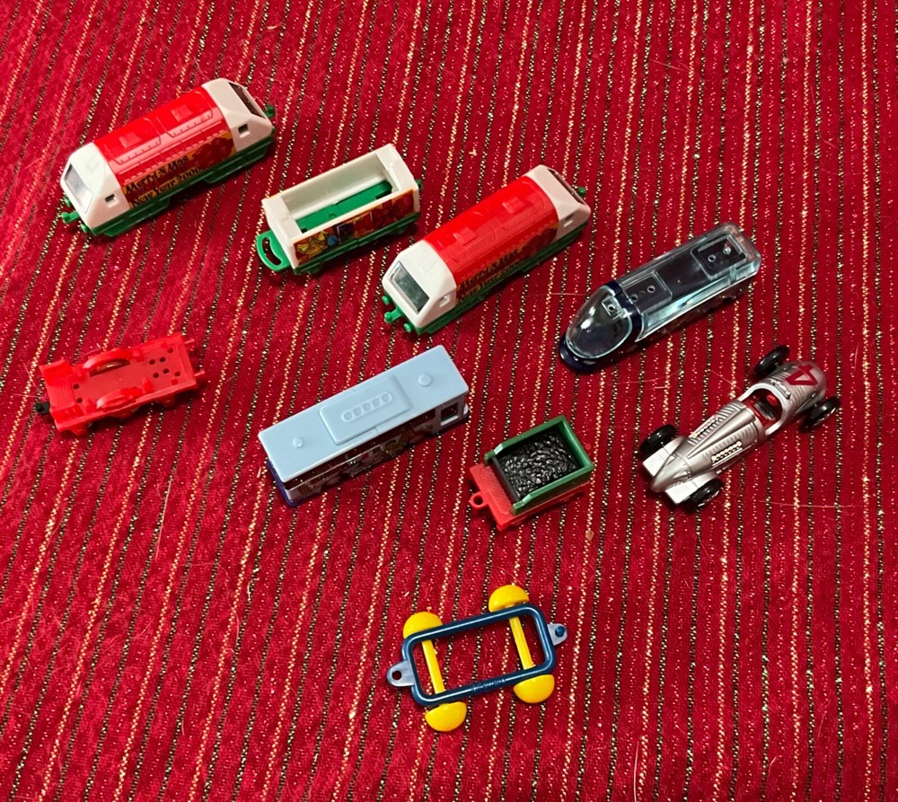 Ferrero Lot of Cars Trains Bus Race Car Coal Car