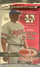 2003Donruss MLB Baseball Pack - Unopened 13 card pack jersey and bat kings