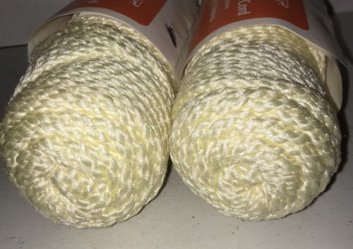 EZ Knot Braided Macrame Cord 6mm-50 yards Cream Texturized Polypropylene 2 Pack - Picture 5 of 5
