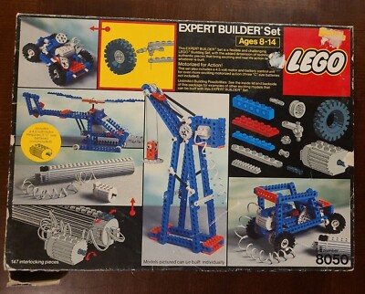 1982 Lego Expert Technic Universal Builder Universal Motor Set 8050 box only