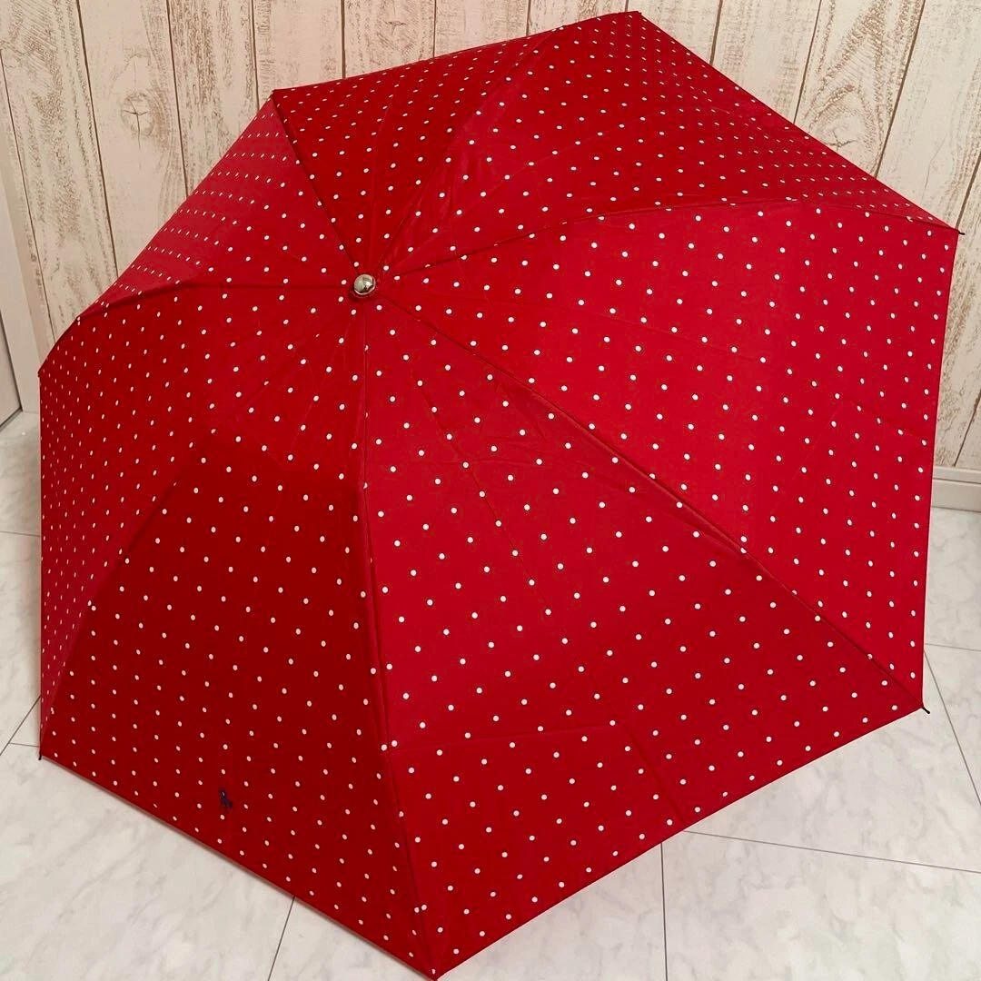 POLO RALPH LAUREN Parapluie Pliant Rouge Neuf et Inutilis Japon