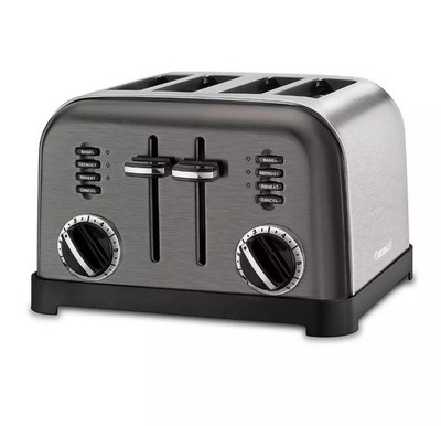 Cuisinart Classic Metal 4-Slice Toaster, Brushed Black Stainless  CPT-180BKSP1