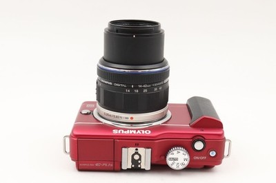 OLYMPUS PEN E-PL1s Mirrorless Camera Red 12MP M.Zuiko 14-42mm f
