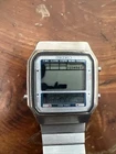 Seiko D409-5009 Silver Tone Digital Watch Vintage D409-5009 Untested Sold As Is