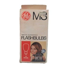 Vintage GE M3 Clear Flashbulbs, Box of 12 Photography