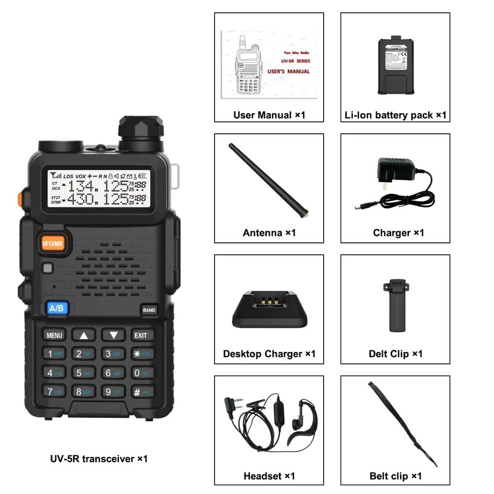 Digital Handheld Radio Scanner Fire Police VHF FM EMS Ham 2 Way ...
