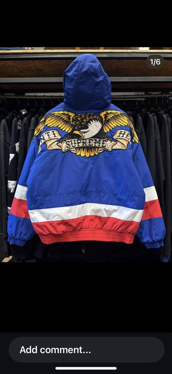 ジャケット・アウター Supreme x ANTIHERO Stadium Jacket \"Blue Supreme x ANTIHERO Stadium Jacket 