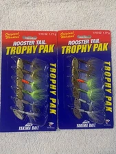 (LOT OF 2) PACKS OF WORDENS ROOSTER TAIL TROPHY PAK 1/16oz. 12 BAITS TOTAL.