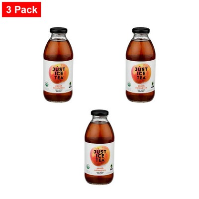 Just Ice Tea Organic Peach Oolong Ice Tea 16 fl oz  - 3 Packs