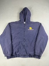 Vintage Disney Winnie The Pooh Jacket Size Large Full Zip Hoodie Embroidered