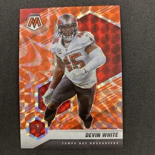Devin White 2021 Panini Mosaic Reactive Orange Prizm #191 Buccaneers