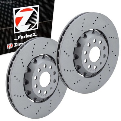 2x ZIMMERMANN FORMULA Z COAT Z Bremsscheiben 360mm für AUDI A4 RS4 8D5