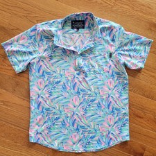 Simply Southern Men's Vibrant Polo. Size Medium