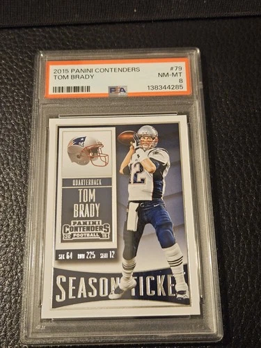 2015 Tom Brady Panini Contenders Centered PSA 8