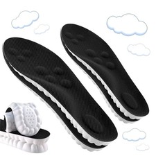 2 Pair Memory Foam 4D Cloud-Like Comfort Insoles for Men Women -Soft Cushioning