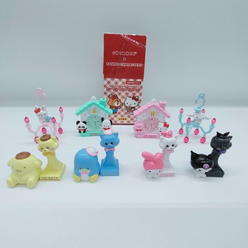 Schwimmer Sanrio Figuren Komplettsatz 8 geheime Maskottchen Hello Kitty Bommel Puri