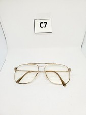 AUTOFLEX 10 With FLEXON By Marchon GEP Gold Square Metal Eyeglasses 57-16 140