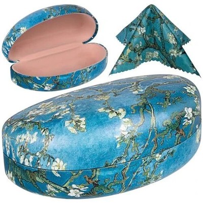 FF1 Oversized Hard Shell Sunglasses Case, Durable Protective Apricot Blossom
