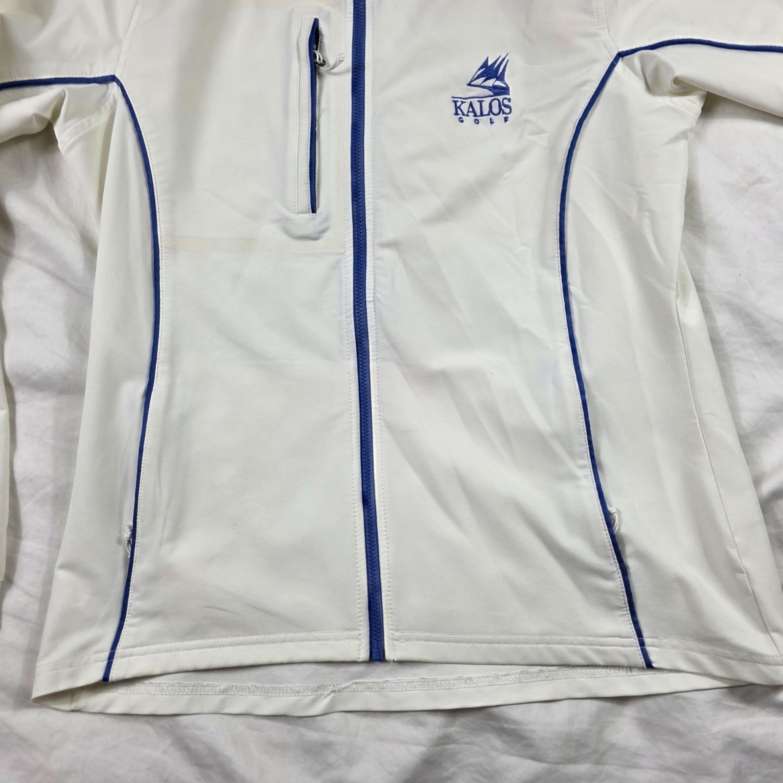 Peter Millar Element Wind Womens Small White Blue… - image 7