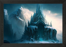 Eiskrone Frozen Kingdom Gerahmtes Wandbild Poster Leinwanddruck Bild