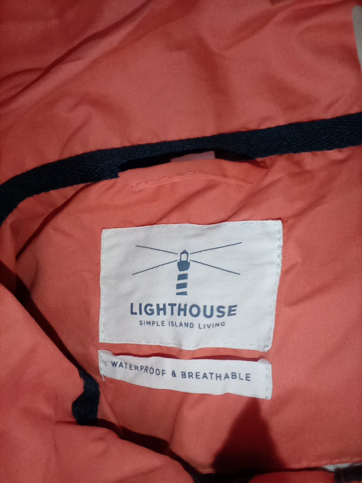 Lighthouse Beachcomber orange waterproof Rain Coa… - image 7