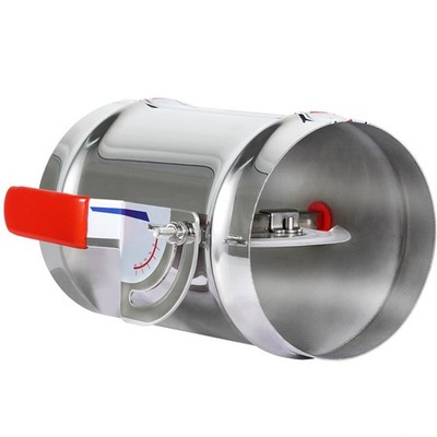 5 Inch HVAC Duct Manual Volume Backdraft Damper Stainless Steel Airflow Valve