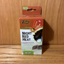 Zilla Night Red Incandescent Bulb 50W Reptile Terrarium Lamp Light 5C 