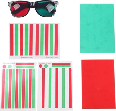 Red Green Vision Therapy,Amblyopia Vision Cards,Semme Eye Training Cards for ...