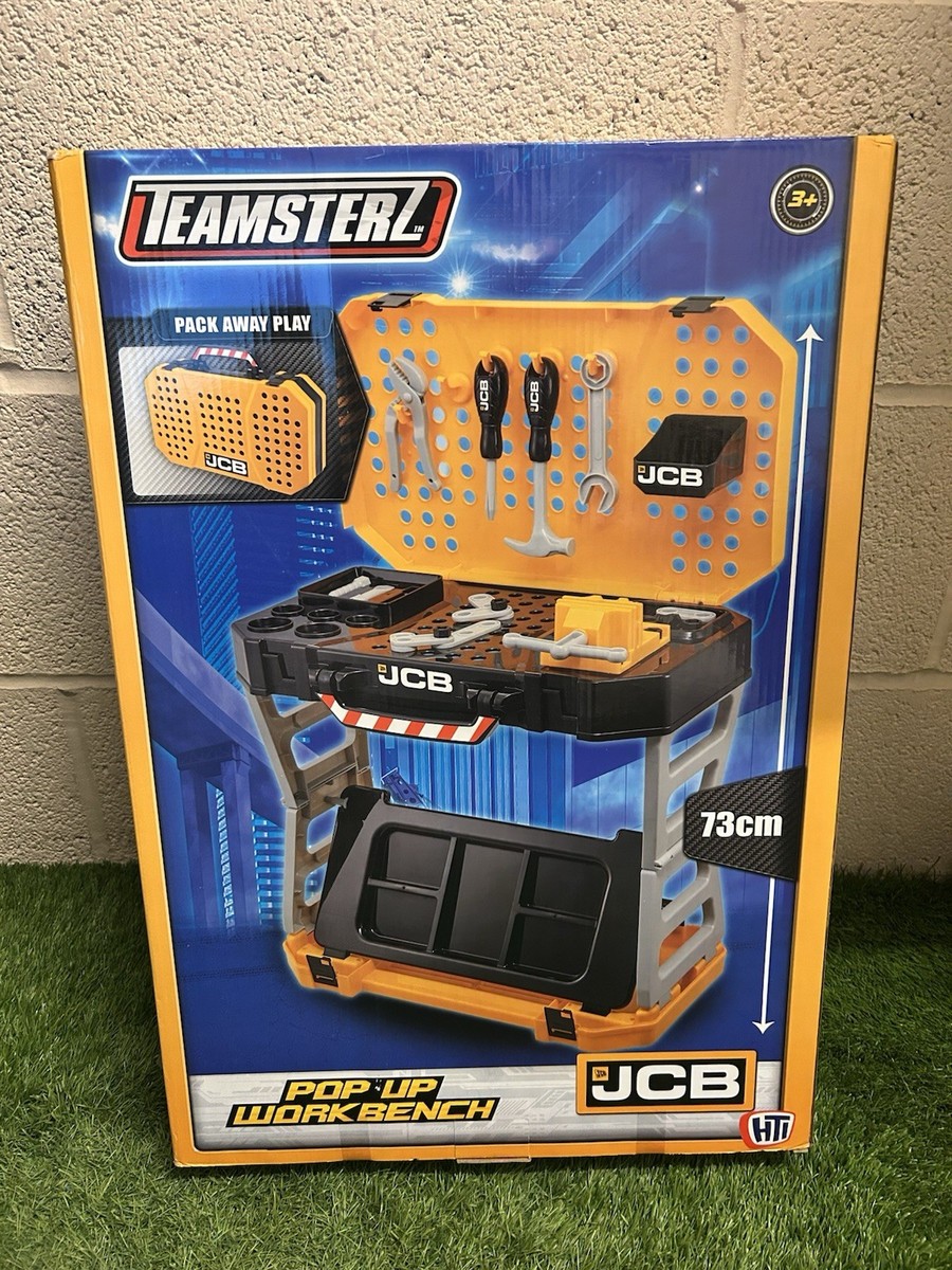 JCB Work Bench Tool Kit Foldable Tool Bench For Children Set  -Construction Toy