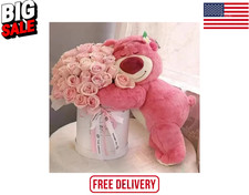 Disney Toy Story Lotso Bear Plush Pillow 50-cm Strawberry Sofa Toy Birthday Gif