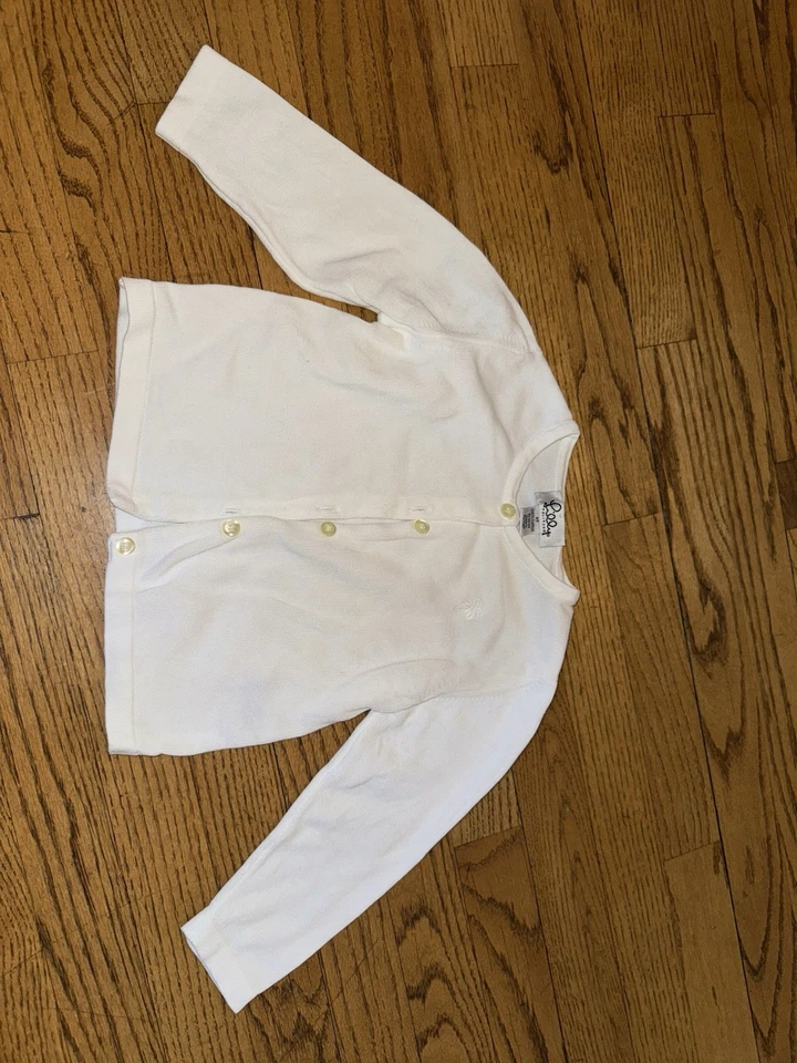 Suéter/Cardigan Lilly Pulitzer Blanco Abotonado Niñas Talla 4T (2 Manchas Pequeñas) Foto 4 de 4