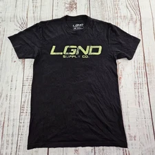 LGND US Flag Dollar Bill Black Short Sleeve Cotton T-Shirt Men's M