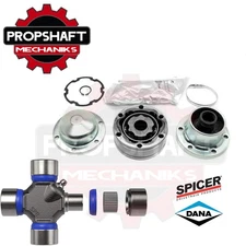 Front Driveshaft CV Joint + 5-153X Spicer U-Joint for 2008-2015 Jeep Liberty KK