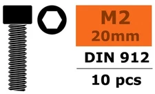 GForce - 2x20mm 10pcs steel socket head screws