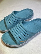 Hoka One One Ora Recovery Sandals Mens Size 10 Slide Slip On Blue Shoes