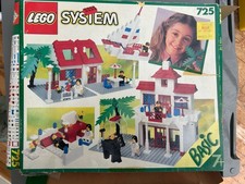 LEGO 725 Basic Building Set 1980s Vintage Box & Instructions Classic Town Era