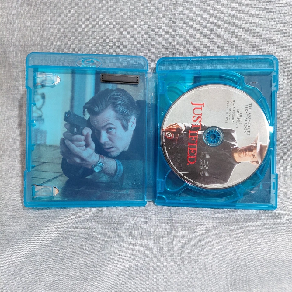 Justified The Complete First & Second Seasons Blu-ray Timothy Olyphant EUC Foto 4 de 4