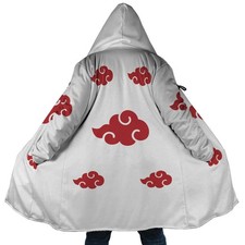 Naruto Akatsuki White Anime Hoodie Coat Dream Cloak