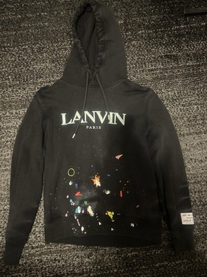 Lanvin x Gallery Dept Men's Black Multicolor Graphic Print Fleece