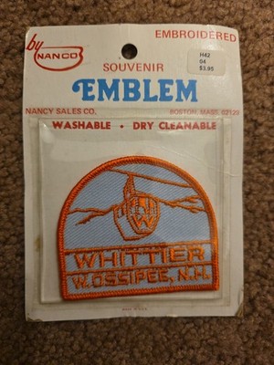 Mount Whittier West Ossipee New Hampshire Lost Ski Resort Patch