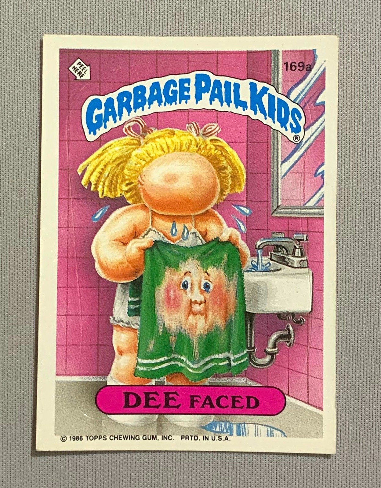 1986 Topps Garbage Pail Kids Series 5: Dee Faced 169a (EX)