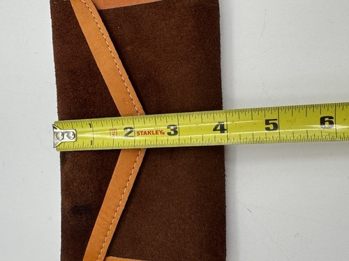 Vintage Brown Suede Wallet Not In Perfect Condition See Photos - Picture 7 of 13