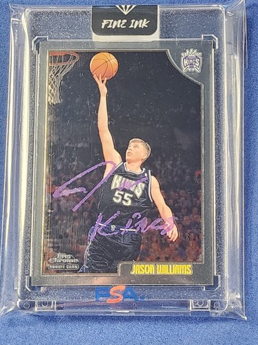 Jason Williams White Chocolate 1998-99 Topps Chrome #153 AUTO RC Rookie