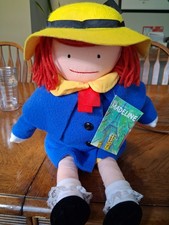 Vintage Madeline 1990 Eden Plush Doll 18" w/ Tag Booklet Spring W/ Appendix Scar