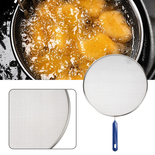 Küchenhelfer Schutz Ölnetz Anti Spritz Deckel 21cm 25cm 29cm 33cm Kochabdeckung - Bild 1 von 59