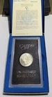 1884 CC Carson City Uncirculated Morgan Silver Dollar with Box & COA
