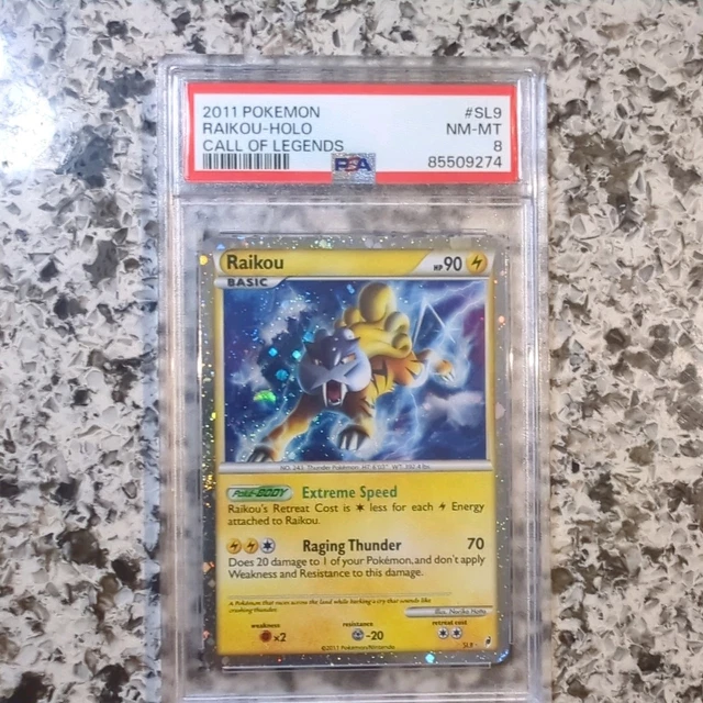 2011 Pokemon Call Of Legends Holo Raikou #SL9 PSA 8
