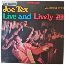 Joe Tex Live and Lively with hype Atlantic Stereo Vinyl Record Album